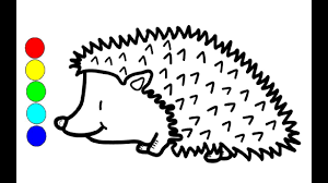 Wie Zeichent Man Igel Zeichnen Und Malen Fur Kinder Youtube