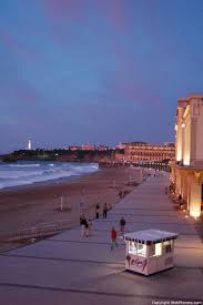 La Grande Plage Nocturne Biarritz Grande Plage Biarritz Paysage France Plage Biarritz