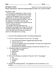 A growing collection of english reading comprehension exercises. Fillable Online All Kinds Of Parts Adapted From Life Science Daybook Fax Email Print Pdffiller