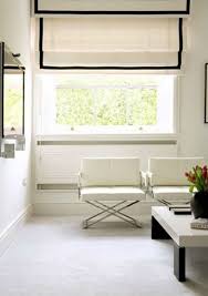 Custom roman shades, canvas plain fold modern roman shades, kitchen window treatment made to order window covering. Decorative Roman Shade Details