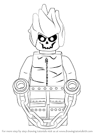 Coloring pages of ghost rider, colouring pages ghost rider. Learn How To Draw Lego Ghost Rider Lego Step By Step Drawing Tutorials