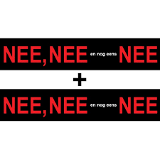 Earth and environmental sciences 2120. Nee Nee En Nog Eens Nee Brievenbus Sticker 1 1 Gratis