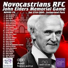 🏉 The John Elders Memorial Game 🏉 Join us this Saturday, 27th December,  as we come together at Novocastrians RFC to celebrate the incredible life  and legacy of a true club legend,