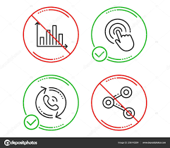 Stop Diagram Graph Call Center Click Icons Simple Set Share
