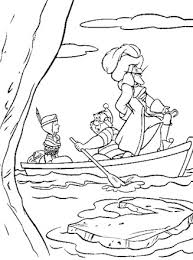 Captain hook and mr smee coloring page. Peter Pan Coloring Page Captain Hook Boat All Kids Network
