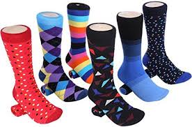 Marino Mens Dress Socks Fun Colorful Socks For Men Cotton Funky Socks 6 Pack Cool Collection 10 13 Stylish Socks Funky Socks Colorful Socks
