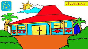 Gambar rumah adat joglo untuk mewarnai rumah joglo limasan work. Cara Menggambar Rumah Joglo I Dan I Mewarnai Rumah Adat Joglo Youtube
