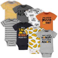 Taco Baby Onesies Brand Bodysuits 8 Pack For Boys Gerber Childrenswear