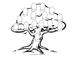 Family Tree Coloring Page Template Tree Coloring Page Coloring Pages Family Tree