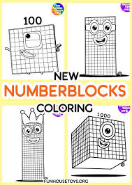 Little kitten in coffee cup for relaxation. Free Printable Numberblocks Coloring Pages 100 Novocom Top