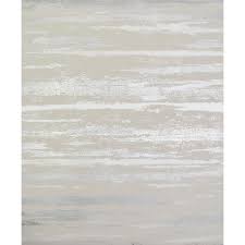 Featuring swaths of parallel lines veering off in unexpected directions, antonina vella ebb and flow wallpaper creates a shining contemporary pattern against a solid field. York Wallcoverings Antonina Vella Modern Metals Atmosphere Beige And Silver Wallpaper Nw3542 Bellacor