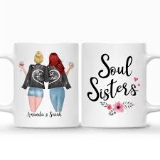 Selling custom mugs in canada? Custom Coffee Mugs For Best Friends Soul Sisters Unique Birthday Gifts For Her