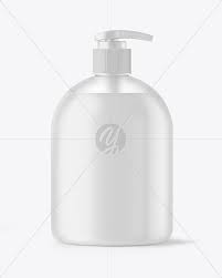 Frosted Liquid Soap Bottle With Pump Mockup In Bottle Mockups On Yellow Images Object Mockups