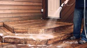 prepping and staining your cottage deck