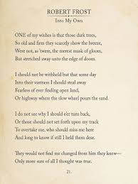 Robert Frost Into My Own Book Page Style Literary Quote Print Fine Art Paper Laminated Or Framed Multiple Sizes Available Literary Quotes Robert Frost Poems Inspirational Poems