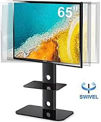 Amazon Com Fitueyes Tv Stand With Swivel Mount For Flat Screen Lcd Led Plasma Floor Tv Stand For 32 60 Sony Samsung Lg Vizio Tv Tt214001 Tv Stand With Swivel Mount Flat Screen Flooring