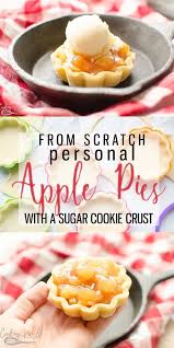 Sugar Cookie Pie Crust For Mini Pies Recipe Mini Apple Pies Fruit Recipes Recipes Using Fruit