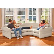 Aufblasbares sofa iregro tragbarer sitzsack mit integriertem kissen und integriertem seitentaschen, wasserdichtes aufblasbare couch air lounger outdoor sofa für camping ein windiger tag ist perfekt zum aufblasen! Intex 68575 Aufblasbares Sofa Ecksofa Couch 257x203x76cm