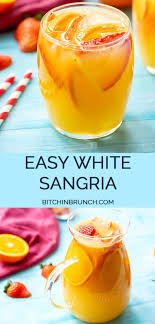 Easy White Sangria Amanda S Easy Recipes Recipe White Sangria Peach Sangria Recipes Peach Sangria