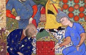 Image result for Persian manuscript chess