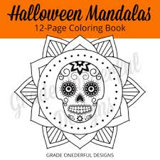 You will find the best coloring pages at funnycoloring.com! Halloween Mandalas Coloring Pages By Grade Onederful Tpt