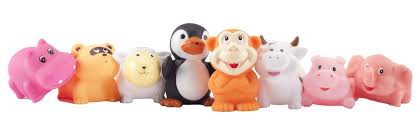 Now, the party doesn't have to end when it's bath time for your little one! Animal Party Squirtie Baby Bath Toys Elegant Baby