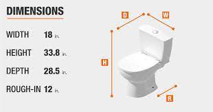 glacier bay 2 piece 1 1 gpf 1 6 gpf dual flush round toilet in white n2428r df the home depot in 2021 toilet dimensions one piece toilets glacier bay