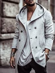 Fashionable Men S Autumn Winter Pure Color Jacket Cotton Coat Hebedress Com Centilmen Stili Erkek Gunluk Giyim Erkek Giyim