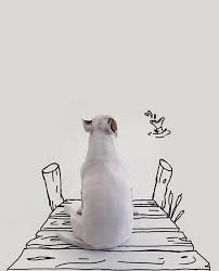 Creative Union Brazilian Illustrator Rafael Mantesso And His Dog Jimmy The Charming Zhurnal Yarmarki Masterov In 2020 Puppy Dog Photos Dog Art Bull Terrier