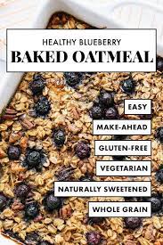 Baked Oatmeal Recipe With Blueberries - Cookie And Kate Recipe Blueberry Recipes Baked Oatmeal Recipes Healthy Blueberry
