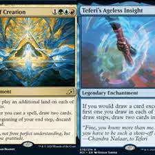 Here's how you say it. So How Does Song Of Creation And Terferi S Ageless Insight Work When On The Battlefield Together Do You Draw 4 Cards And If You Have 2 Song Of Creations Out And 1