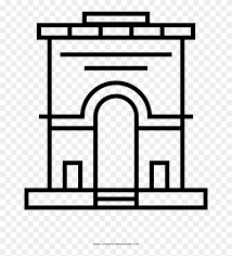 Use these images to quickly print coloring pages. Arch Coloring Page Arco Del Triunfo Dibujo Free Transparent Png Clipart Images Download