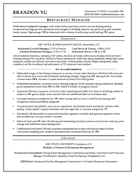 Cv for job application applying for job job at abc company. Restaurant Manager Resume Sample Monster Com