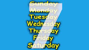 It is defined as exactly 86,400 seconds. The 7 Days Of The Week Song 7 Days Of The Week Kids Songs By The Learning Station Youtube