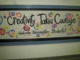 Bulletin Boards To Remember Creativity Takes Courage Art Bulletin Boards Back To School Bulletin Boards Art Room Posters