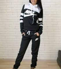 Black And White Nike Sweatshirt Jumpsuit Nike Stripes Striped Sweater Striped Black And White Nike Outfits Athletic Outfits Fashion