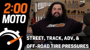 2 Minute Moto Street Track Adv Off Road Tire Pressures