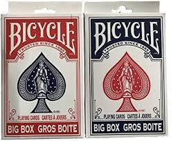 5 out of 5 stars. Amazon Com 2 Deck 8082 Big Bicycle Red Blue Large Jumbo Size 4 5 X 7 Playing Cards Toys Games