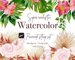 Maybe you would like to learn more about one of these? Procreate Stamps Painting Brushes Greenery Watercolor Leaves Watercolor Flower Stamps 50 Procreate Watercolor Brushes Watercolor Florals Drawing Illustration Digital Safarni Org
