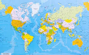 Nombre de villes dans le monde. Carte Du Monde Detaillee Avec Noms Des Pays Et Des Villes Format Maxi 82 X 56 Cm Amazon Fr Cuisine Maison