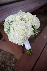 Diy White Hydrangea And Baby S Breath Bouquet Hydrangeas Wedding Wedding Flowers White Roses Hydrangea Bouquet Wedding
