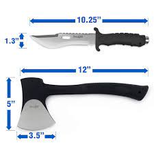 Yes4all Camping Axe And Knife Kit With Sheath And Fire Starter Survival Axe Hatchet Camping Hatchet And Fixed Blade Tacti Camp Axe Survival Axe Fire Starters