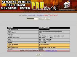 Hotline spr +603 8892 7018. Fizafantagiro Semakan Pemilih Pru 13