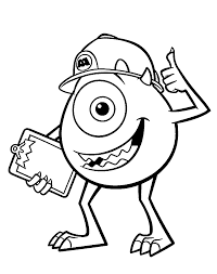 Submitted 3 months ago by fuffedrr. Mike From Monster Inc Coloring Pages For Kids Printable Free Monster Coloring Pages Cartoon Coloring Pages Disney Coloring Pages