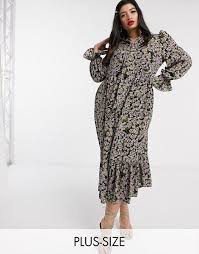 Check spelling or type a new query. Never Fully Dressed Plus Long Sleeve Trapeze Maxi Dress With Neck Tie In Sage Green Floral Multi Neverfu Dresses Fashion Clothes Women Plus Size Maxi Dresses