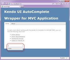 Kendo Autocomplete Wrapper For Asp Net Mvc Telerik Helper