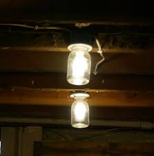 Jar Light Bulb Covers For My Basement Grandmas House Diy Diy Light Bulb Basement Lighting Light Bulb