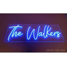 Custom Last Name Neon Sign Custom Neon Lights Custom Sign Neon Signs