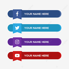 Facebook Twitter Instagram Youtube Label Banner Lower Third In Flat Style Label Icon Design Png And Vector With Transparent Background For Free Download Want to find more png images?