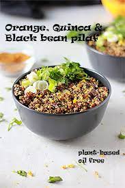 Orange Quinoa Black Bean Pilaf Another Music In A Different Kitchen Recipe Plant Based Recipes Dinner Oil Free Vegan Recipes Whole Food Recipes